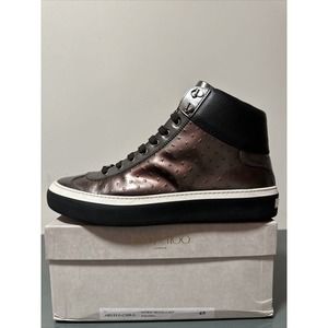 Jimmy Choo Belgravia Star Studded High Top Sneakers Size US12 UK11.5 EU45